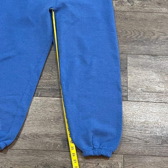 Vintage 90s Fruit of the Loom Blue Sweatpants Joggers Made in USA - Men's Large - Picture 6 of 6